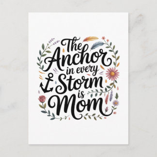 Carte Postale The Anchor In Every Storm Is Mom