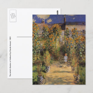 Carte Postale The Artist's Garden at Vetheuil by Claude Monet
