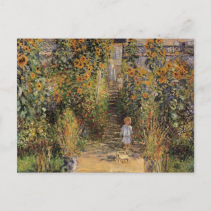 Carte Postale The Artist's Garden at Vetheuil par Claude Monet