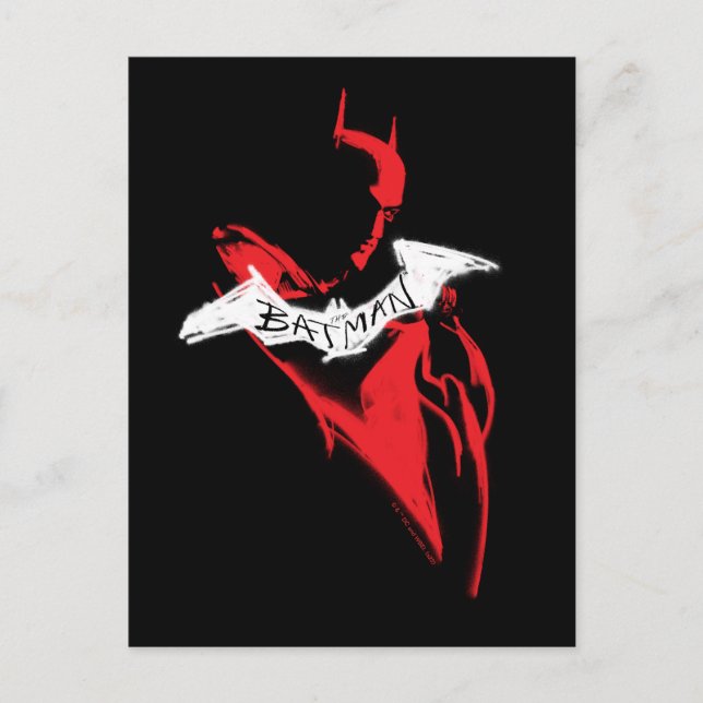 Carte Postale The Batman Spraypaint Outline (Devant)