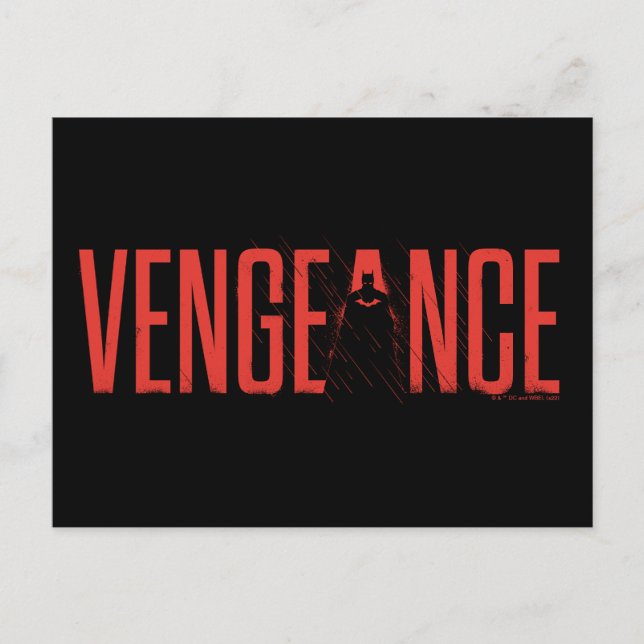 Carte Postale The Batman Vengeance Silhouette (Devant)