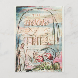 Carte Postale The Book of Thel; Page de titre, 1789