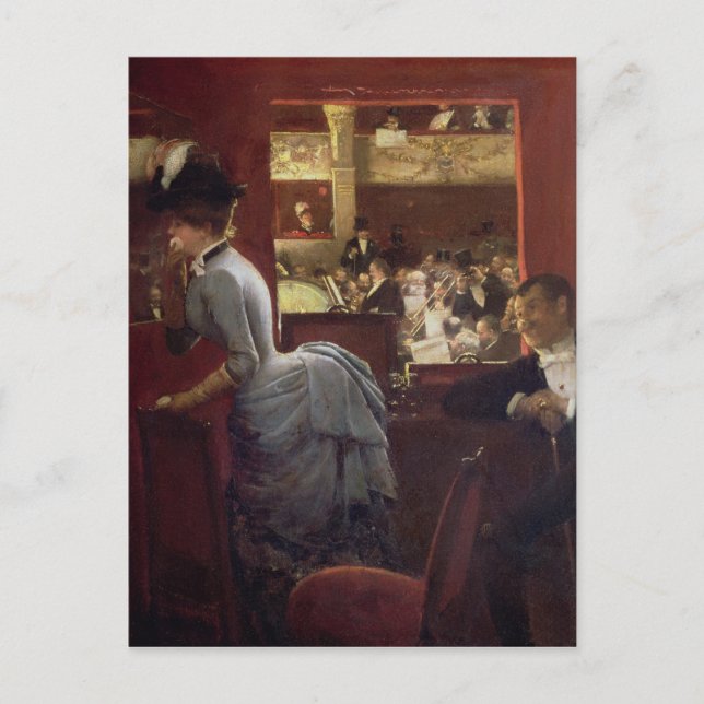 Carte Postale The Box by the Stalls, c.1883 (Devant)