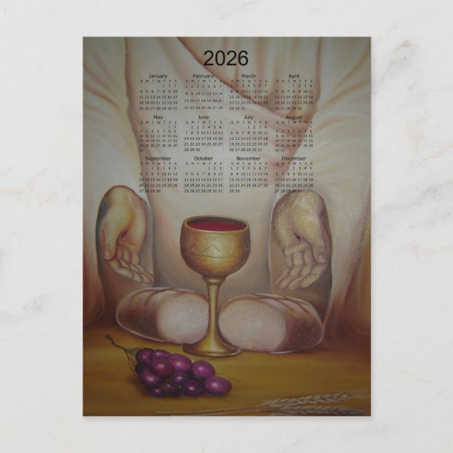 Carte Postale The Bread of Life: Holy Eucharist 2026 Calendar (Devant)