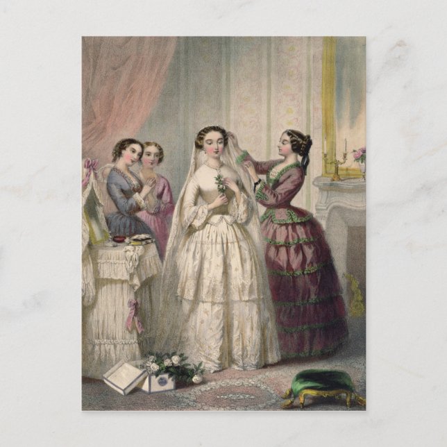Carte Postale The Bride, gravée par J. Battannier, 1852-53 (Devant)