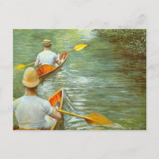Carte Postale The Canoes, Perissoires by Gustave Caillebotte