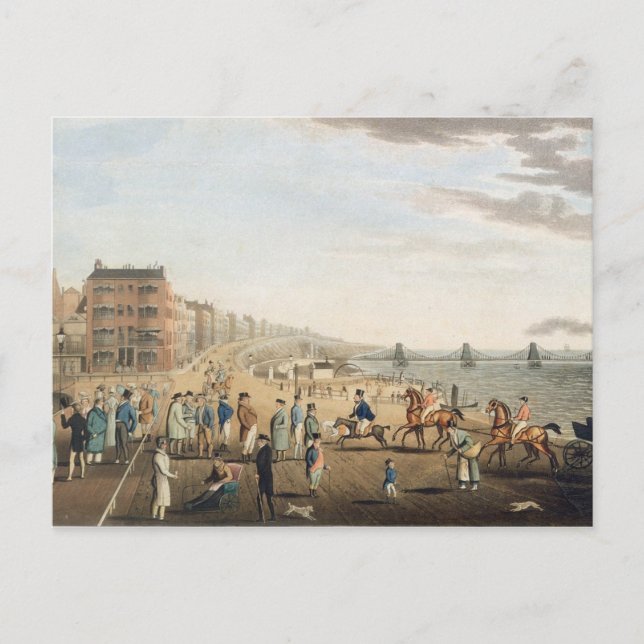 Carte Postale The Chain Pier at Brighton with Characters (Devant)