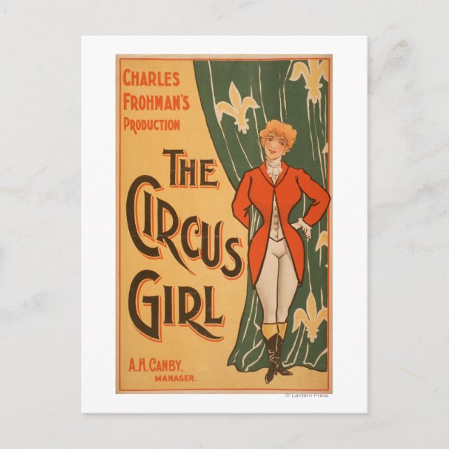 Carte Postale The Circus Girl Theatrical Poster #1 (Devant)