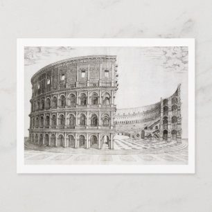 Carte Postale The Colosseum, built in AD 80 (graving)