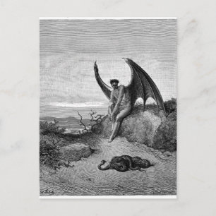 Carte Postale The Devil, Gustave Dore