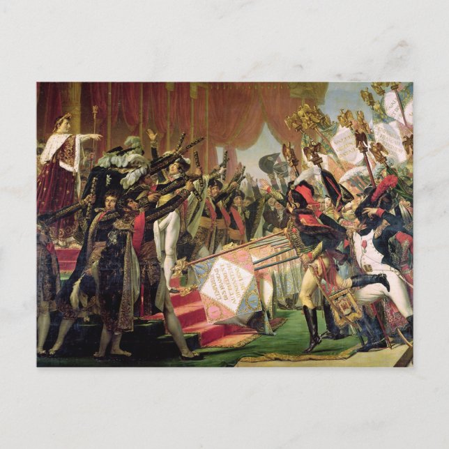 Carte Postale The Distribution of the Eagle Standards (Devant)