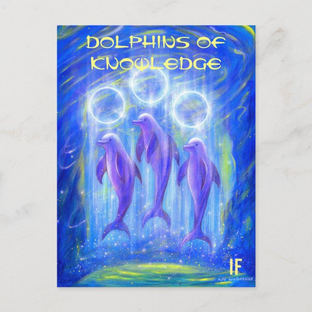 Carte Postale The Dolphins of Knowledge by Mike Winterbauer (Devant)