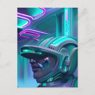 Carte Postale The Dream Police - Art Vaporwave