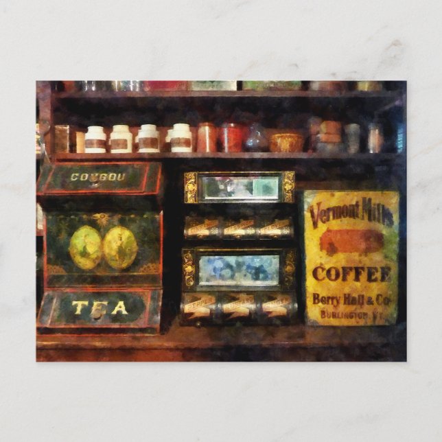 Carte Postale Thé et café (Devant)