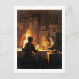 Carte Postale The Evening Meal, c.1900 (oil on canvas)