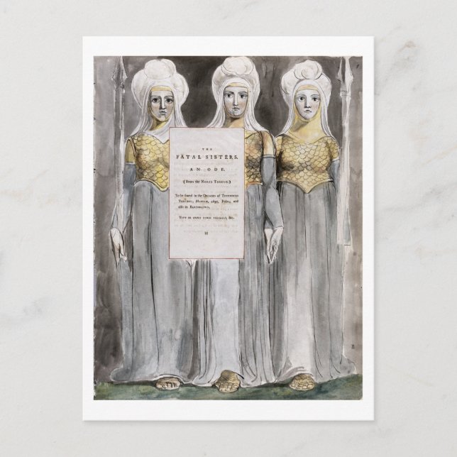Carte Postale The Fatal Sisters, design 67 from 'The Poems of Th (Devant)