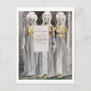 Carte Postale The Fatal Sisters, design 67 from 'The Poems of Th