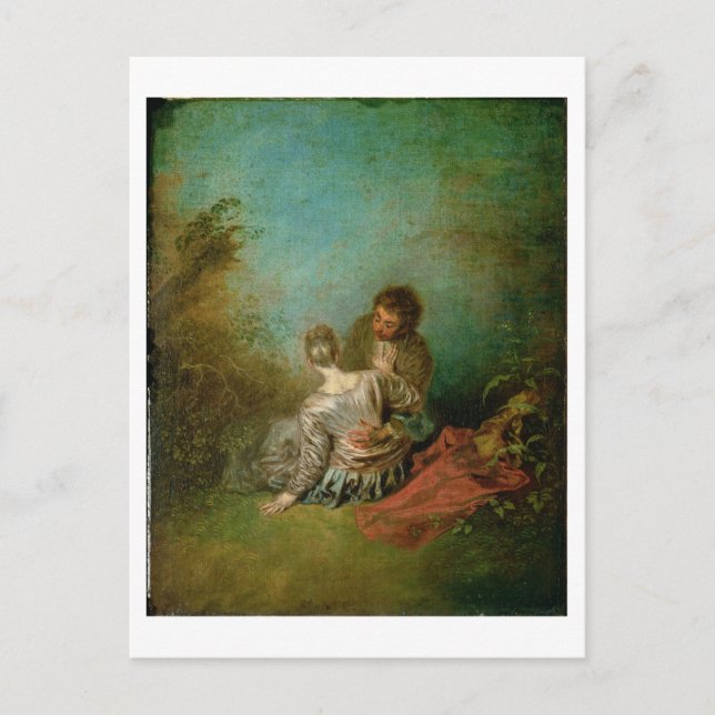 Carte Postale The Faux Pas, c.1717 (oil on canvas) (Devant)