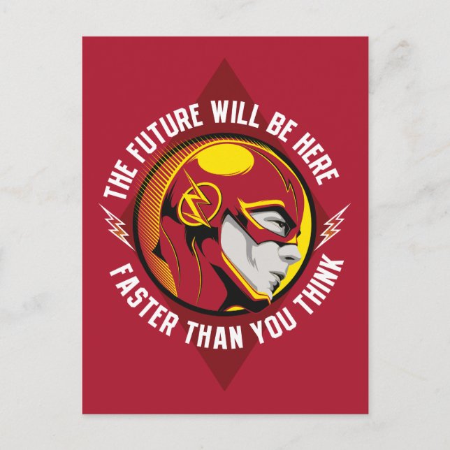 Carte Postale The Flash | "The Future Will Be Here" (Devant)
