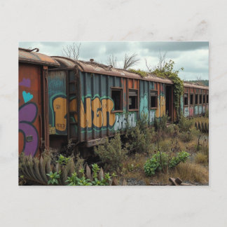 Carte Postale The Forgotten Railway – Abandoned Graffiti Train