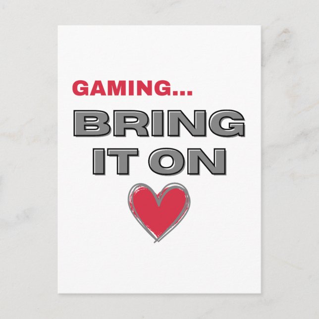 Carte Postale The Gamer Postcard  (Devant)