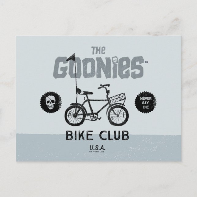 Carte Postale The Goonies Bike Club U.S.A. (Devant)