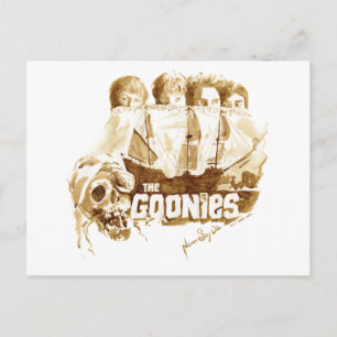 Carte Postale The Goonies Pirate Ship Watercolor Graphic