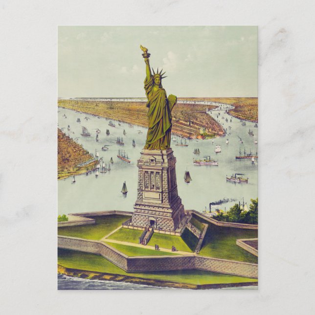 Carte Postale The Great Bartholdi Statue, Statue of Liberty (Devant)