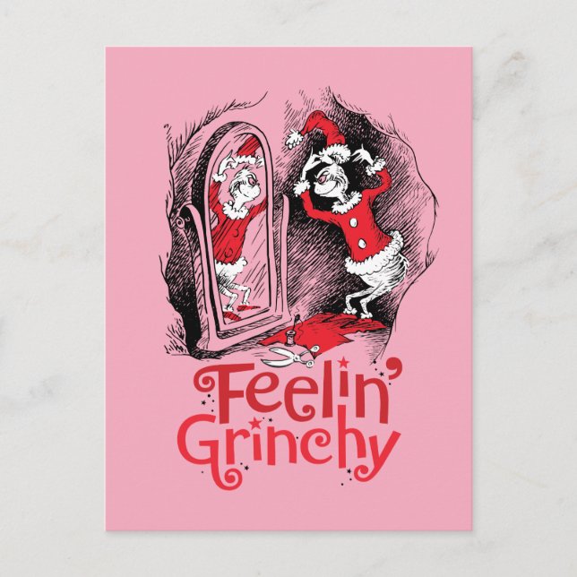 Carte Postale The Grinch | Feeling Grinchy (Devant)