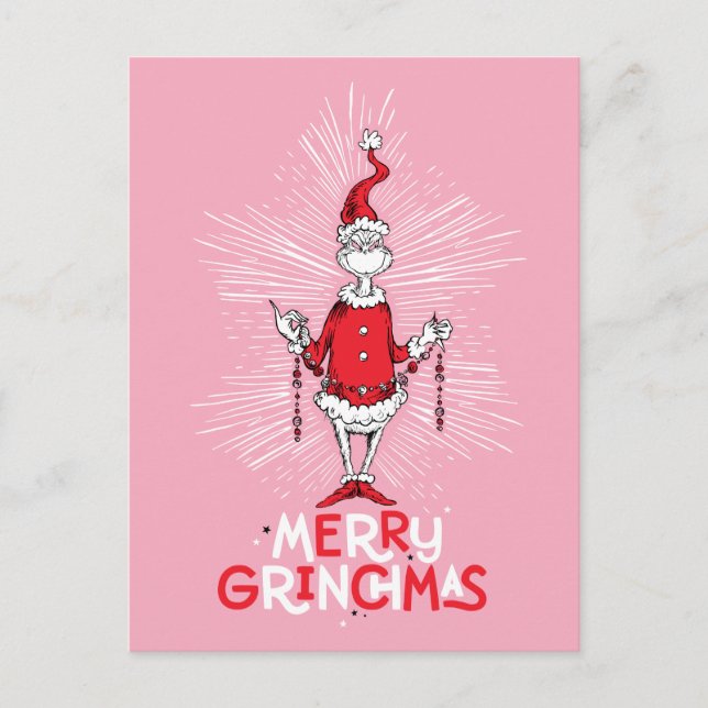 Carte Postale The Grinch | Joyeux Grinchmas (Devant)