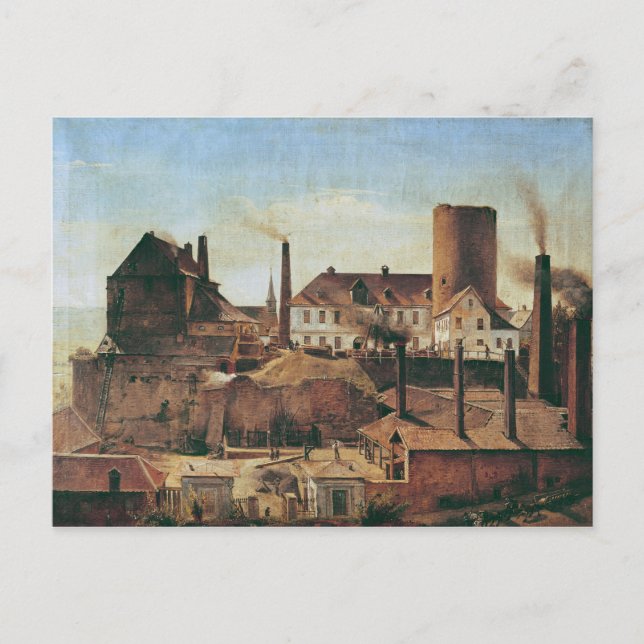 Carte Postale The Harkort Factory at Burg Wetter, c.1834 (Devant)