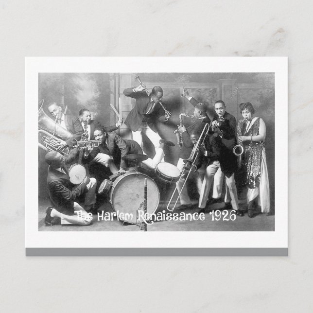 Carte Postale The Harlem Renaissance 1926 – Jazz Era Postcard  (Devant)