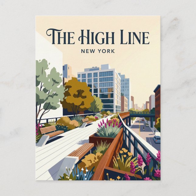 Carte Postale The High Line USA (Devant)