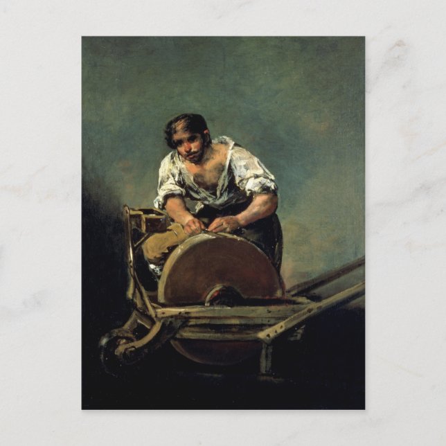 Carte Postale The Knife-Grinder, c.1808-12 (Devant)