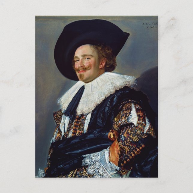Carte Postale The Laughing Cavalier de Frans Hals (1624) (Devant)
