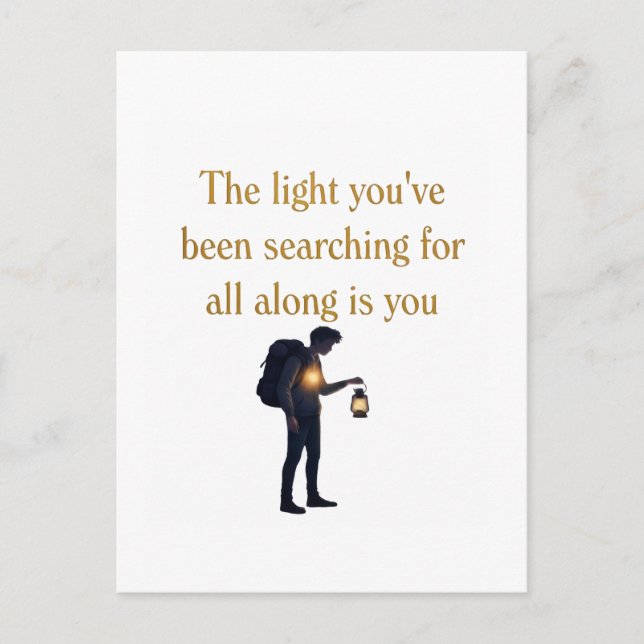 Carte Postale The light is you iPad Smart Cover (Devant)