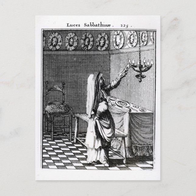 Carte Postale The Lighting of the Sabbath Candles (Devant)
