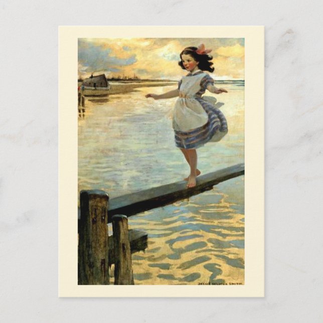 Carte Postale "The Little Em’ly" de Jesse Willcox Smith (Devant)