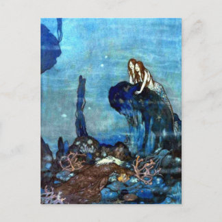 Carte Postale The Little Mermaid vintage art postcard
