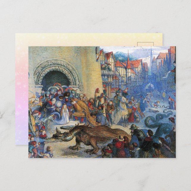 Carte Postale The Little Princess's Birthday Dragon  (Devant / Derrière)