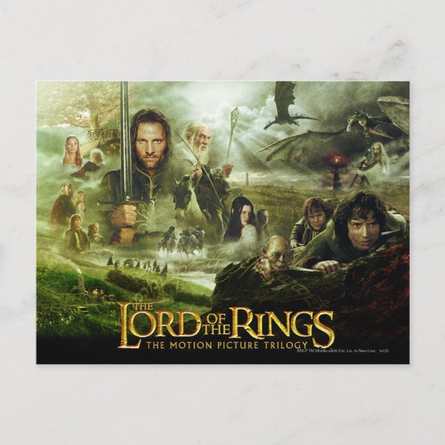 Carte Postale THE LORD OF THE RINGS Movie Poster Art (Devant)