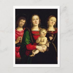 Carte Postale The Madonna and Child with St John the Baptist