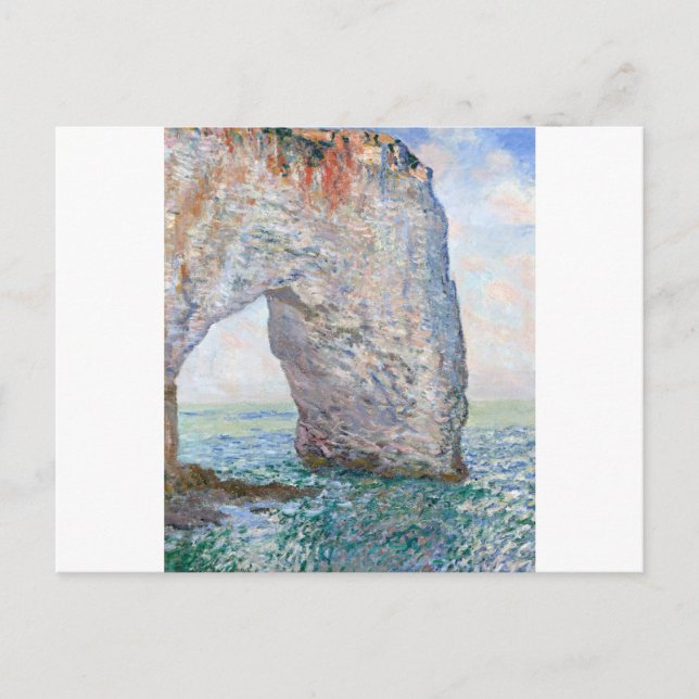 Carte Postale The Manneporte near Etracétate par Claude Monet (Devant)