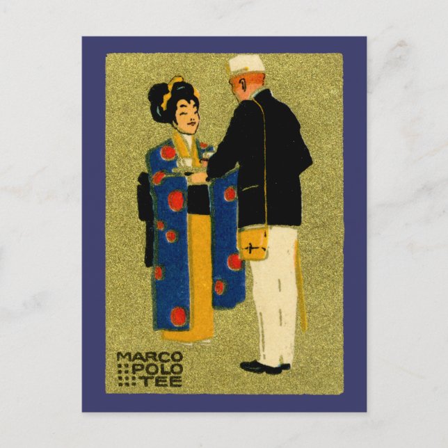 Carte Postale Thé Marco Polo 1915 (Devant)