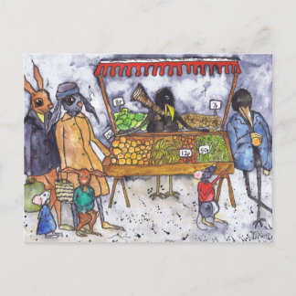 CARTE POSTALE THE MARKET