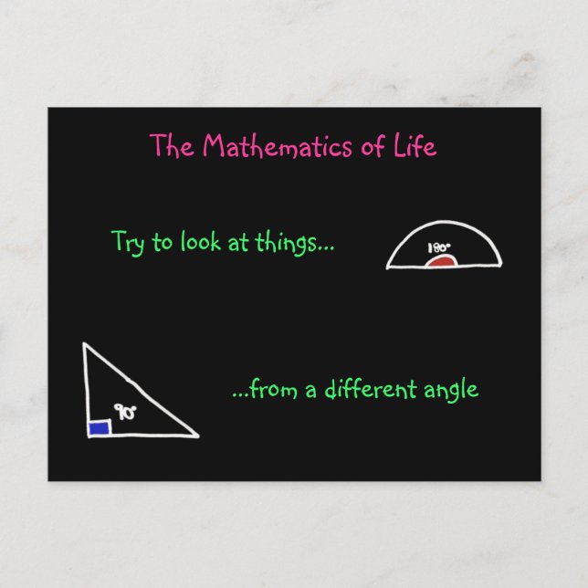 Carte Postale The Mathematics of Life Postcard (Devant)