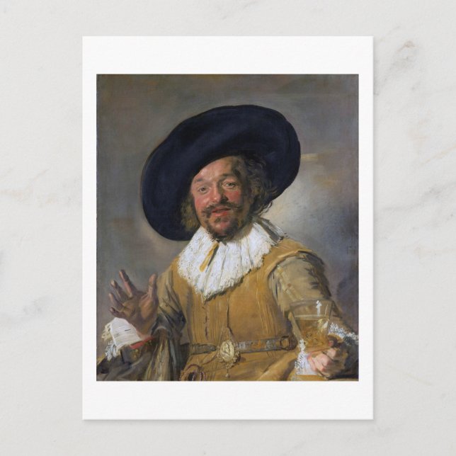 Carte Postale The Merry Drinker, Frans Hals, 1628-1630 (Devant)