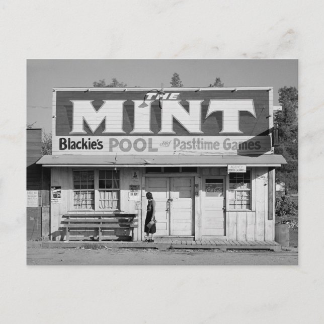 Carte Postale The Mint Pool Hall, 1940 (Devant)