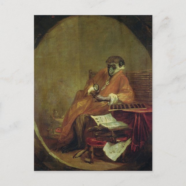Carte Postale The Monkey Antiquarian, 1740 (Devant)