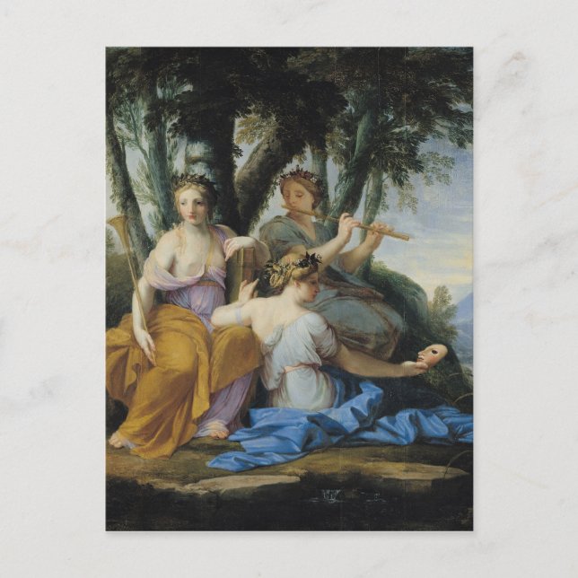 Carte Postale The Muses, Clio, Euterpe et Thalia, c.1652-55 (Devant)